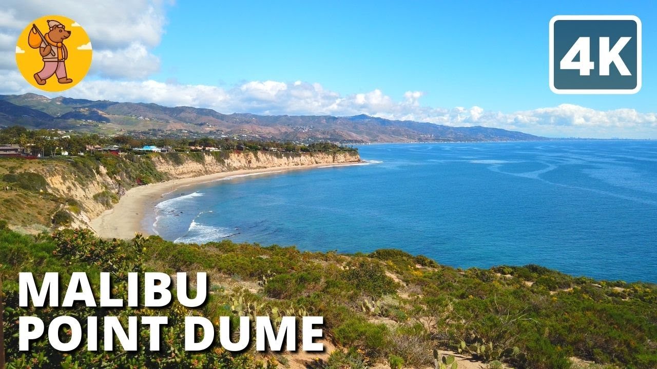 Point Dume Malibu Beach Walking Tour | 4k Ultra HD | 🔊 Binaural Sound