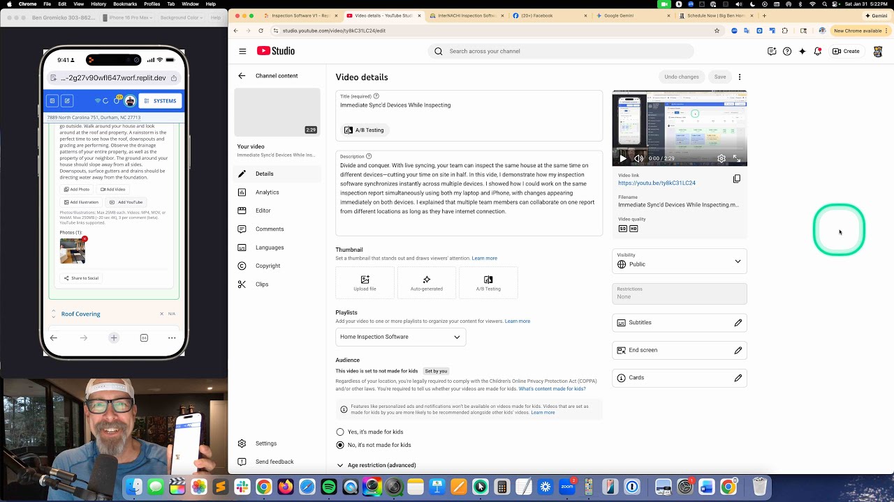 Immediate Sync'd Devices While Inspecting