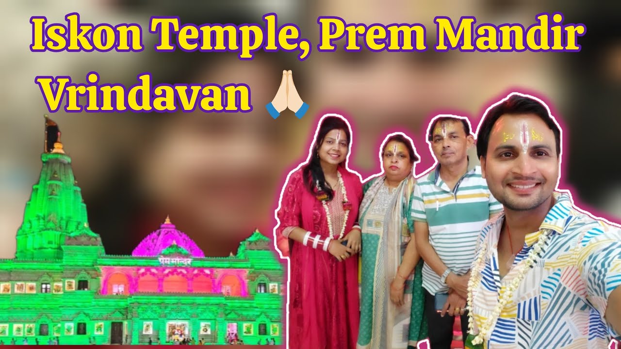 Iskon Temple, Prem Mandir - Vrindavan #viral #Vrindavan 🤩🙏🏻