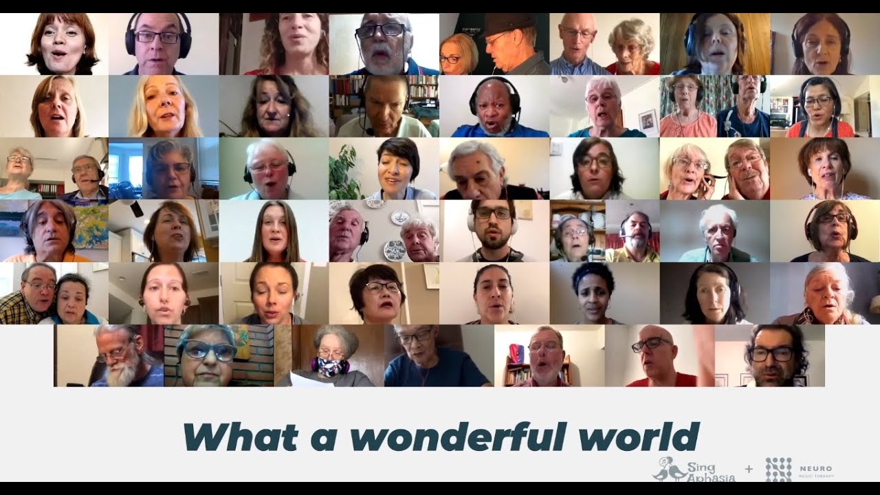 International Aphasia Choir: What A Wonderful World