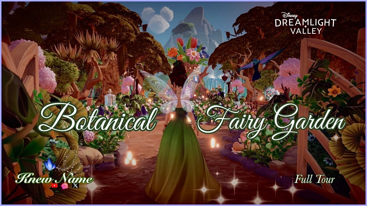 🌸Botanical Fairy Garden Tour 🌸The Lagoons on Eternity Isle Disney Dreamlight Valley✨