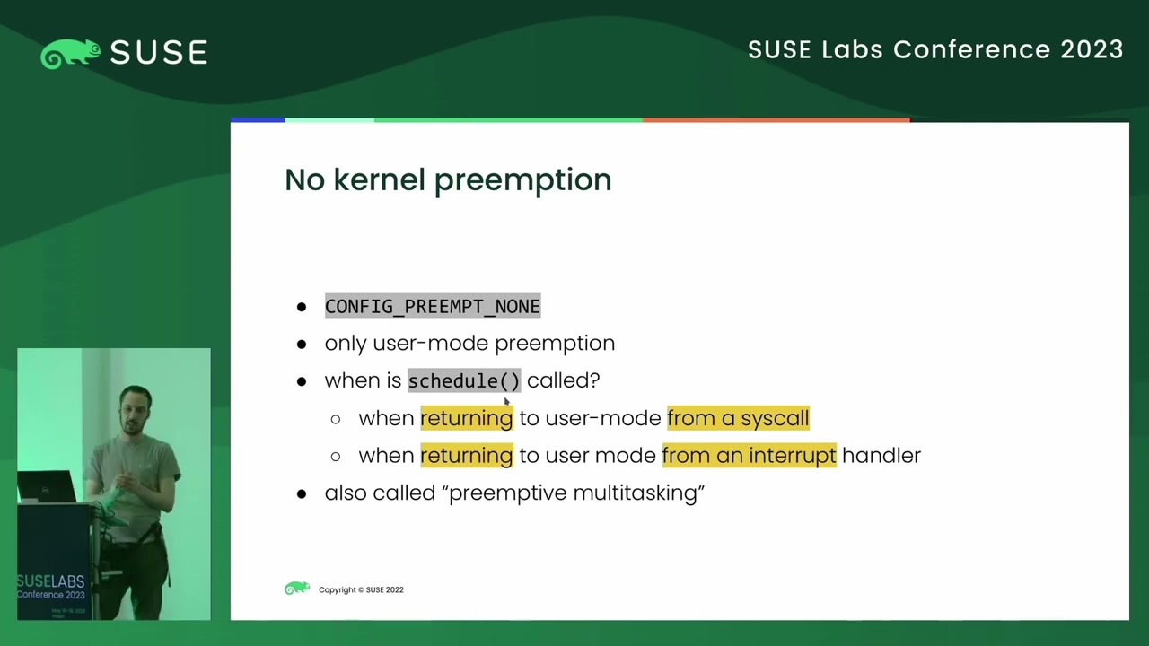 Giovanni Gherdovich The four kernel preemption flavors in Linux