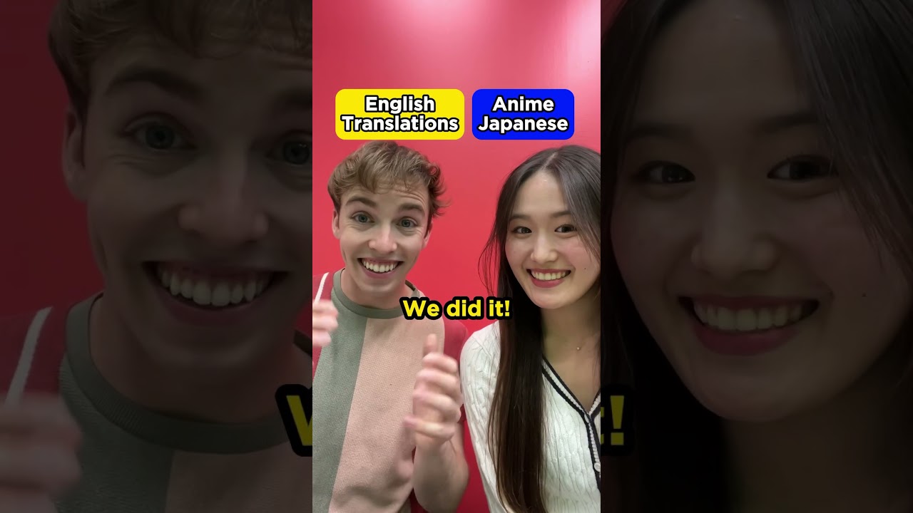 Anime Japanese VS English translation #shorts #anime