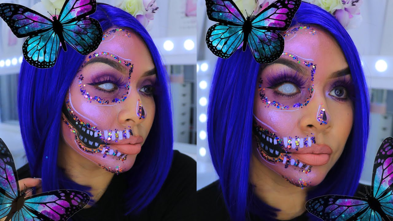 HALLOWEEN 🎃 CALAVERA CON GLITTER -PINKCAMELSBEAUTY