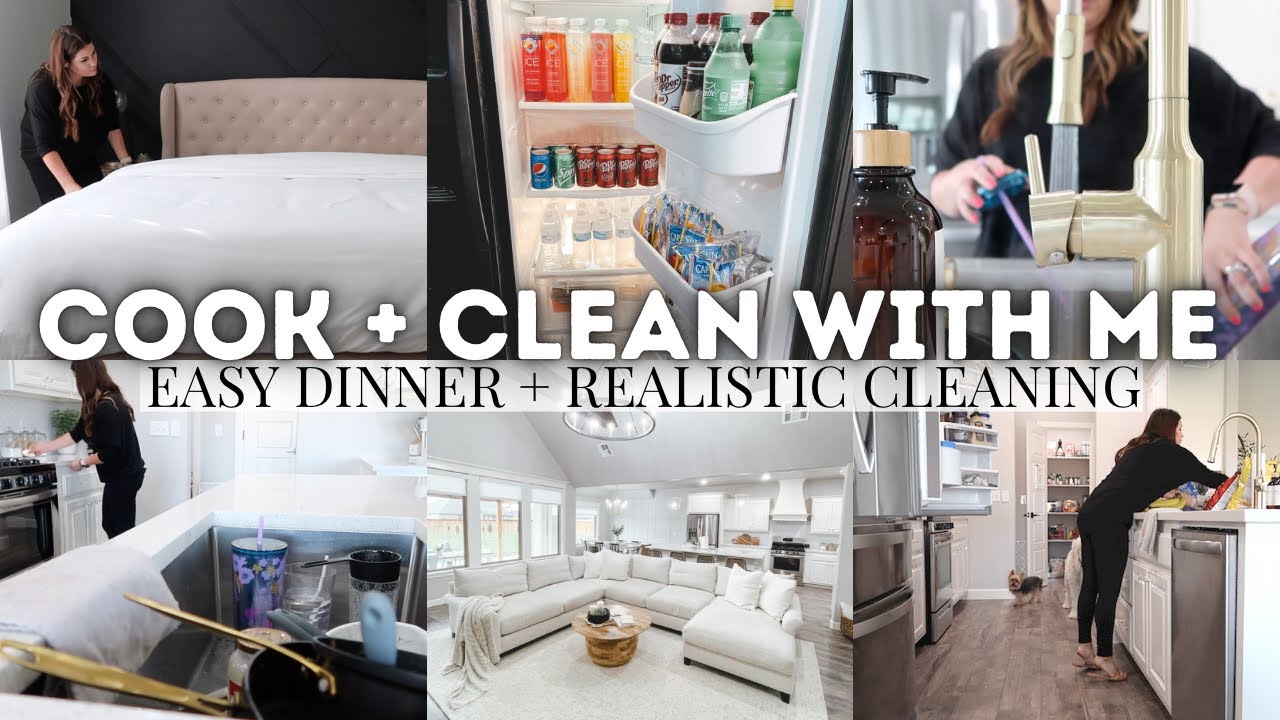 *NEW* COOK + CLEAN WITH ME 2022 | REALISTIC CLEANING 2022 | CLEANING MOTIVATION 2022