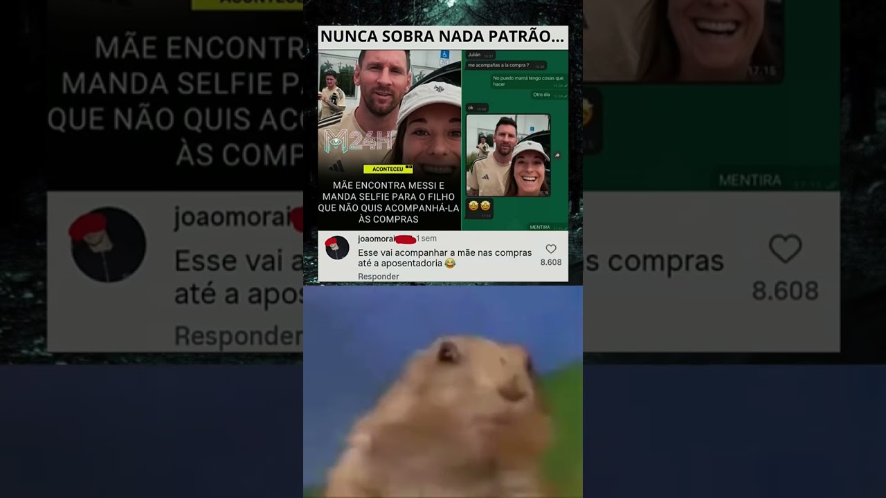 Mãe encontra Messi e manda selfie para o filho que não quis acompanhá-la! 😂