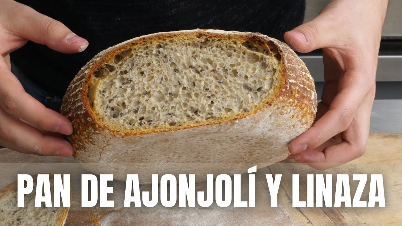 Pan Alemán de ajonjolí y linaza MASA MADRE - SemillaBread
