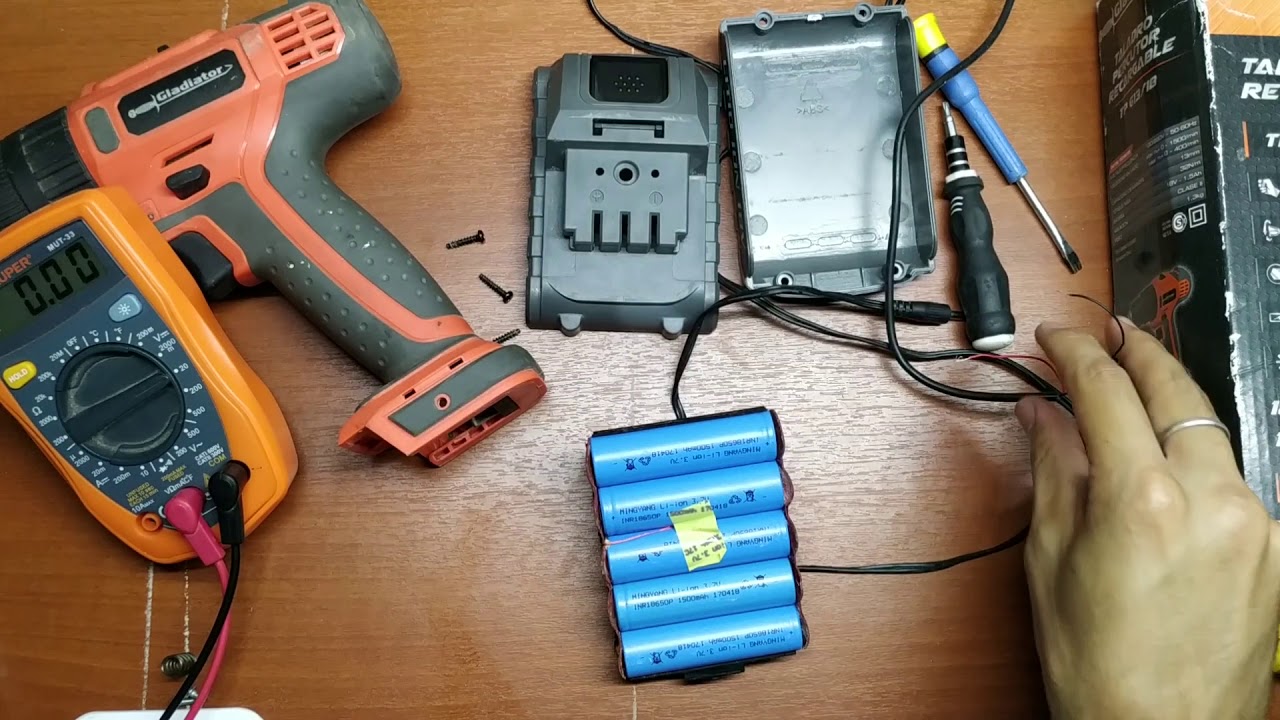 Como reparar Batería de taladro | 2 Fallas en 1