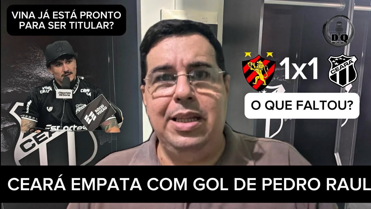CEAR&Aacute; EMPATA COM SPORT - PEDRO RAUL VOLTA A MARCAR - ACOMPANHE OS MELHORES MOMENTOS