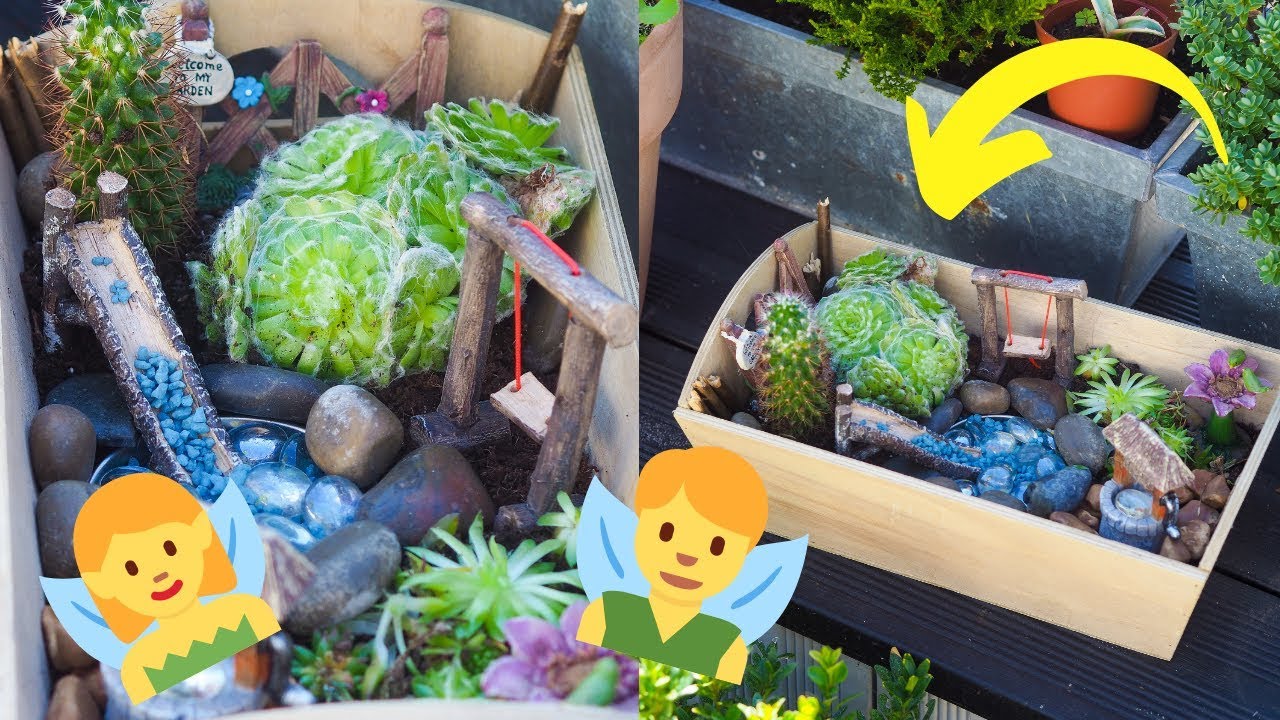 FAIRY GARDEN DIY CRAFT | HOW TO MAKE A MINIATURE FAIRY GARDEN TUTORIAL 2019