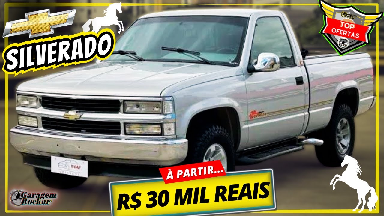 CHEVROLET SILVERADO BARATA PICK UP QUALIFICADA e PARRUDA A VENDA [À PARTIR DE 30 MIL] #silverado