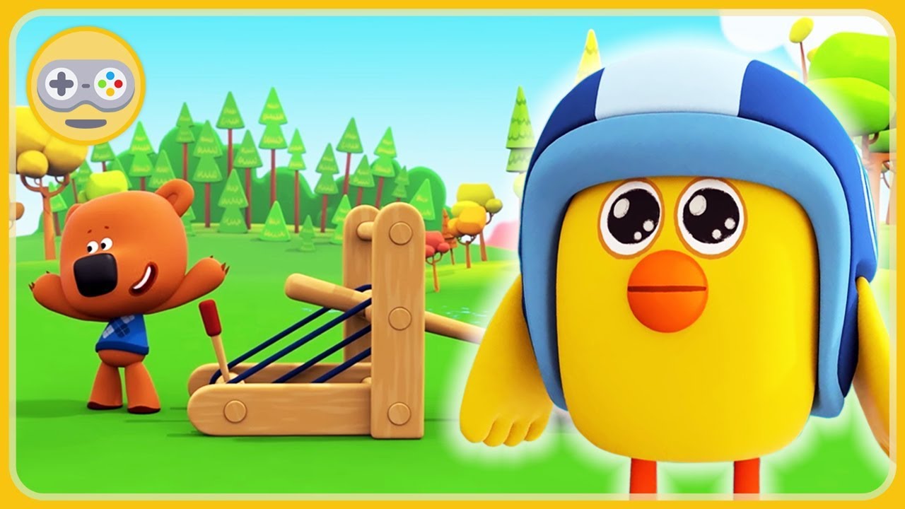 🐻 Детский уголок|Kids'Corner Ми-ми-мишки - Змей на дереве и цыпопульта Кеши * мультик игра