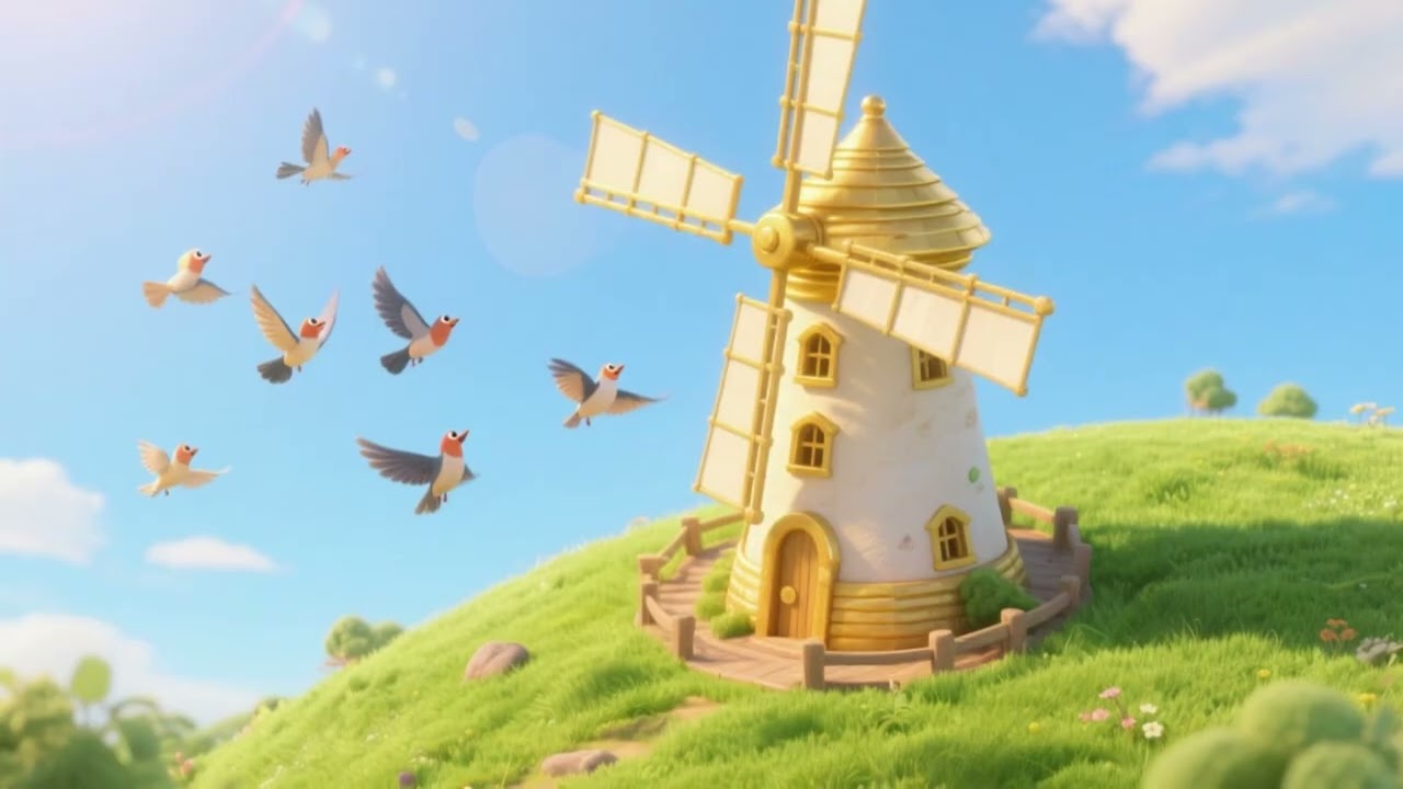 Tourne, tourne petit moulin 🌬️ | Comptine française pour enfants
