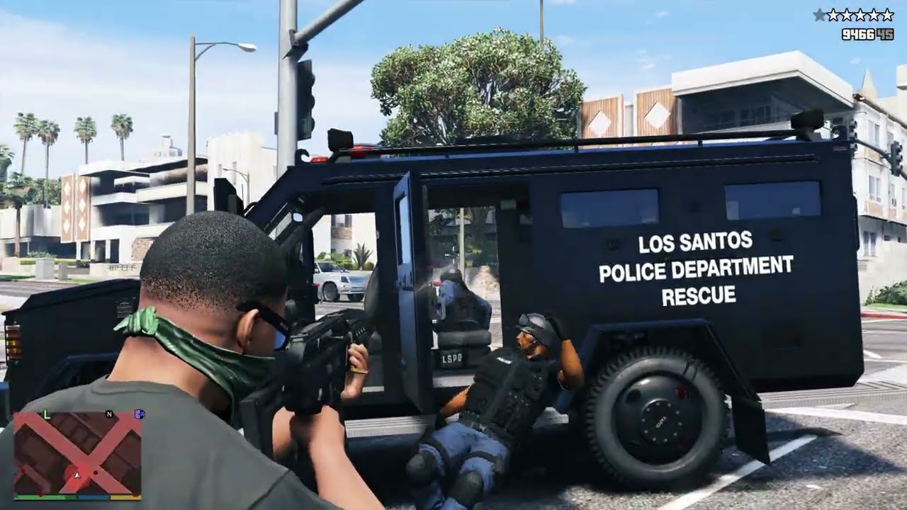 GTA 5 - Corrupt Cops & Cartel Deal Gone Wrong + Ten Star Escape