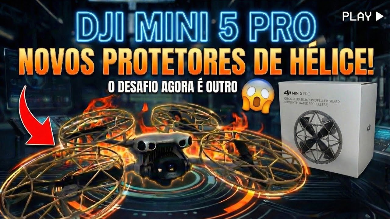 ESSE ACESSÓRIO É INSANO - QUICK RELEASE 360° PROPELLER GUARD - DJI MINI 5 PRO