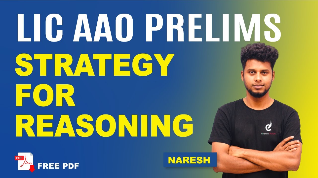 LIC AAO 2023 Prelims | How to Score 35/35 in Reasoning Topic,Complete Strategy by Nareshkumar | Race