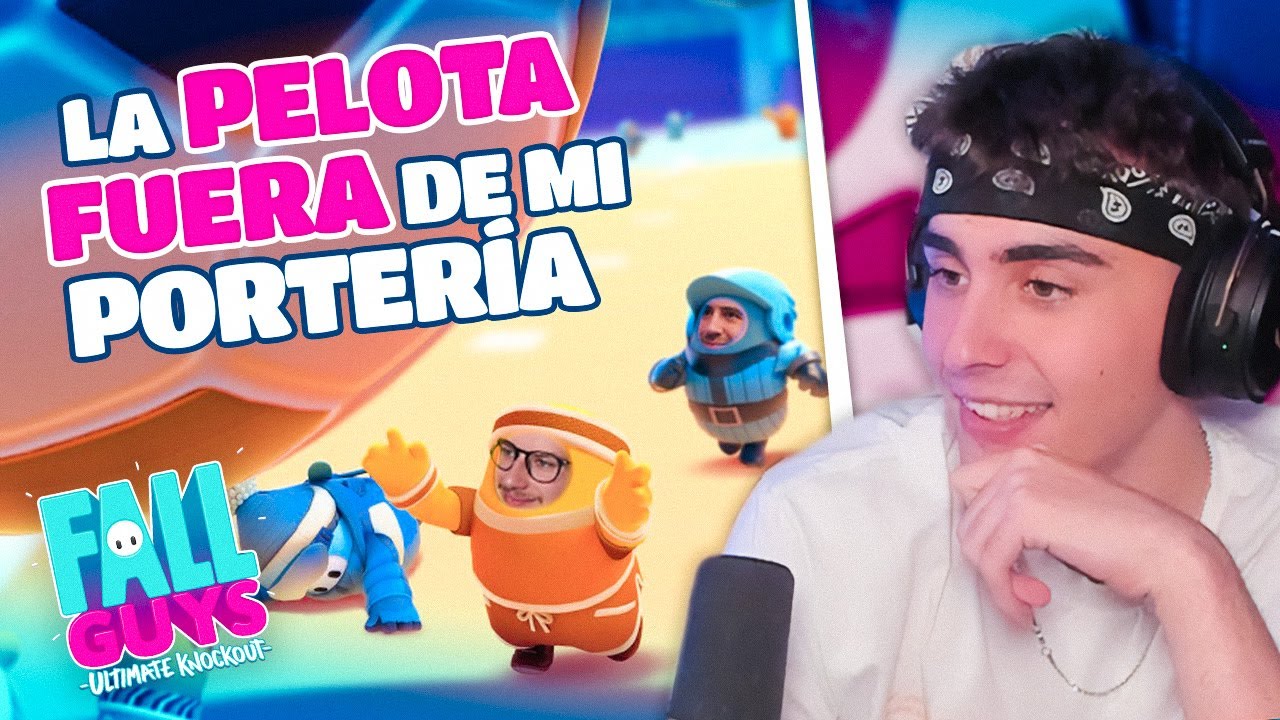 SOMOS FUTBOLISTAS POR UN DÍA con AURON y AXOZER en FALL GUYS | Karchez