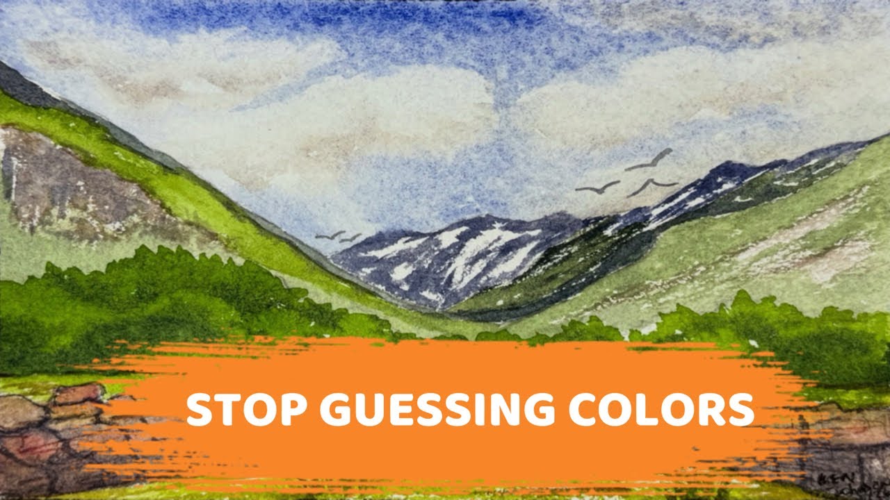 How I Used the Color Cube to Paint Stunning Watercolor Landscapes