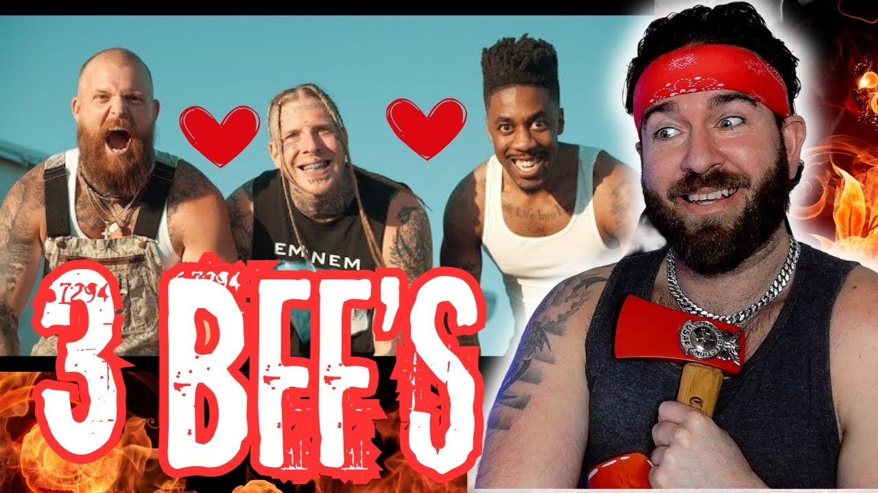 FIRE THREESOME | Tom Macdonald, Adam Calhoun & Dax - Black & White (FIRST REACTION)