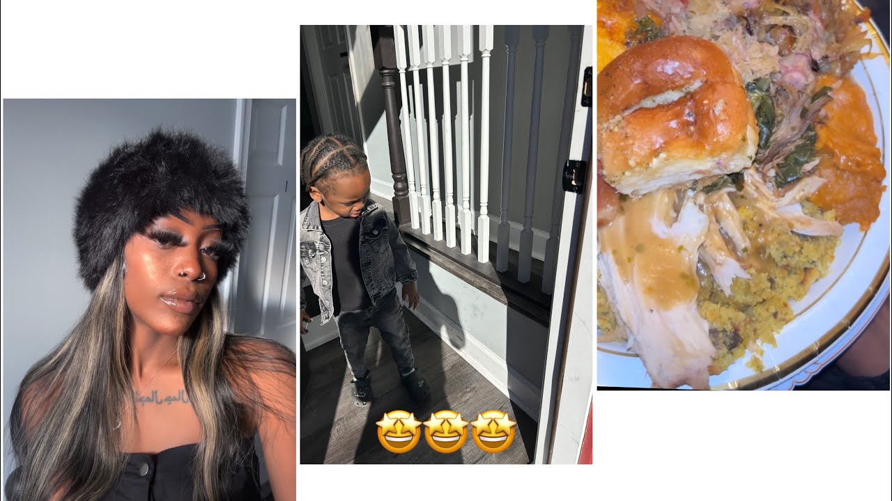 Thanksgiving Vlog 🦃🍽️🎥🤩 | Pajama Party 🪩, Food, & more…