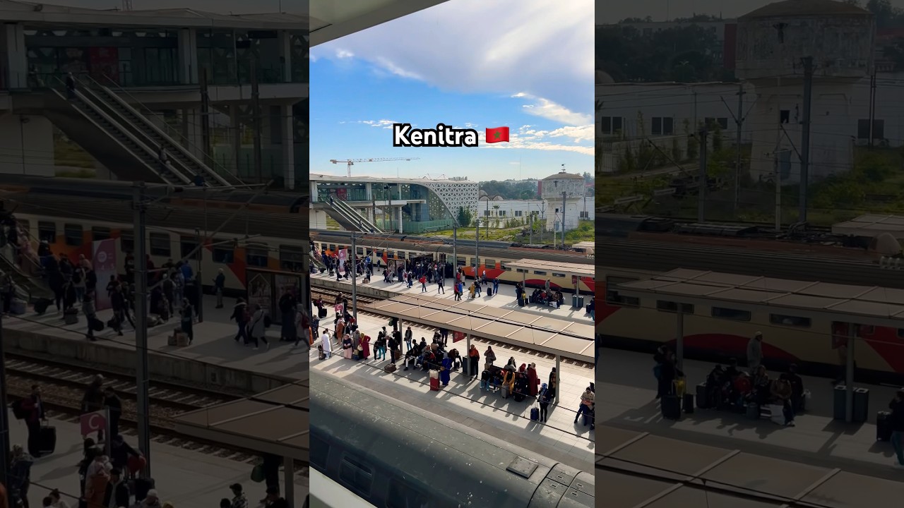 Kenitra surprising beautiful train station in Morocco 🇲🇦 #travel #youtubeshorts #islam #morocco