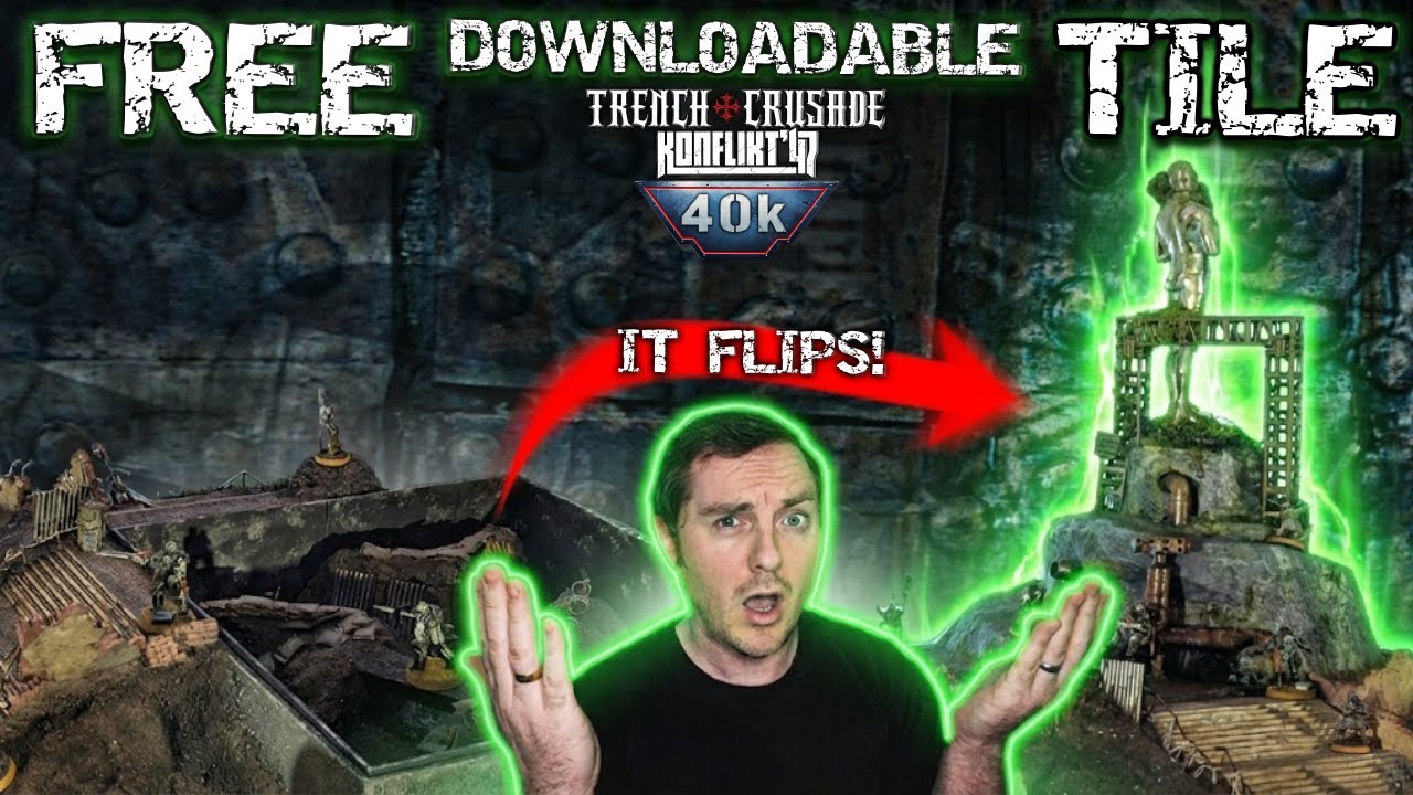 MASSIVE Wargames Tile - Building A Flippable Crusade Trench & Warhammer Platform