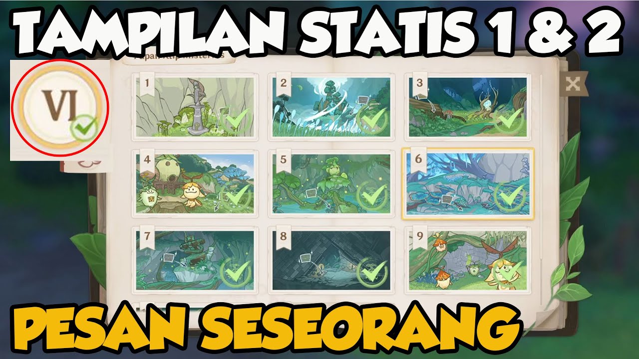 Tampilan Statis Part I & II | Lokasi Papan Klip Misterius & Sequel 3.1【Genshin Impact】