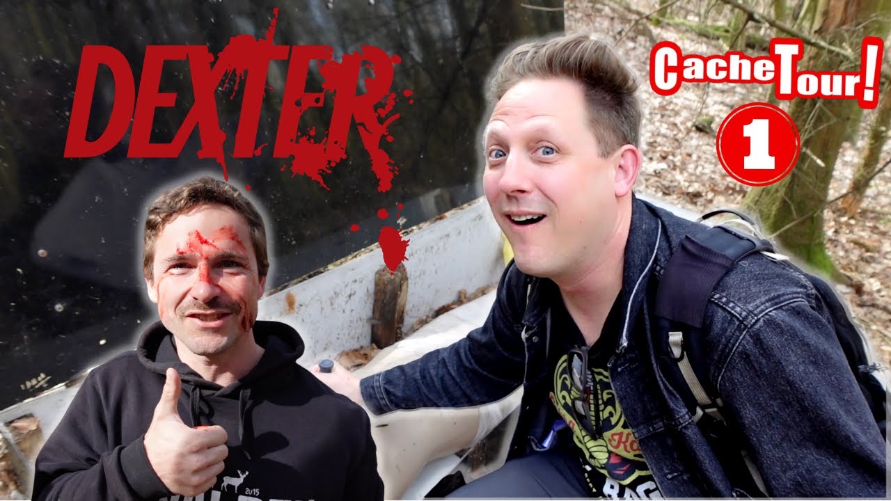 WE RAN INTO DEXTER WHILE GEOCACHING?! (Cache Tour S4E1)