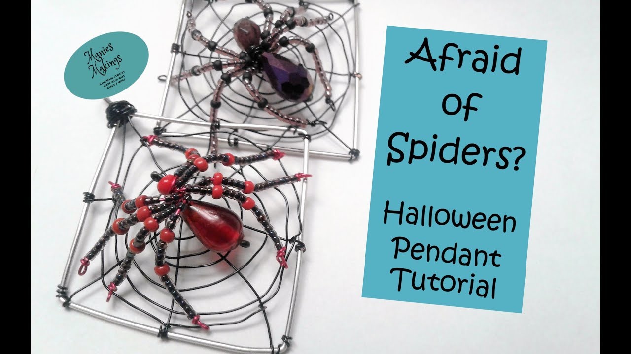 Afraid of Spiders?  Halloween Pendant Tutorial