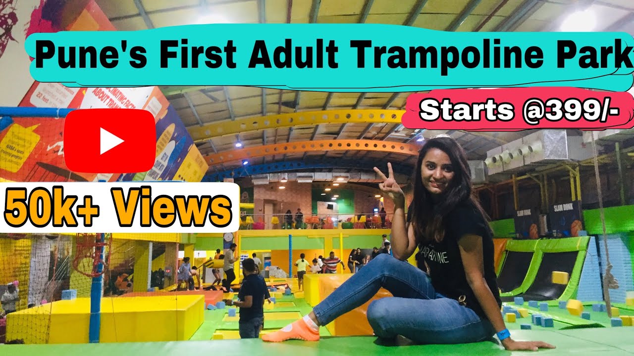 Adult Trampoline Park- SkyJumper | First in Pune | Full details with Price | @Finding INDIA #pune