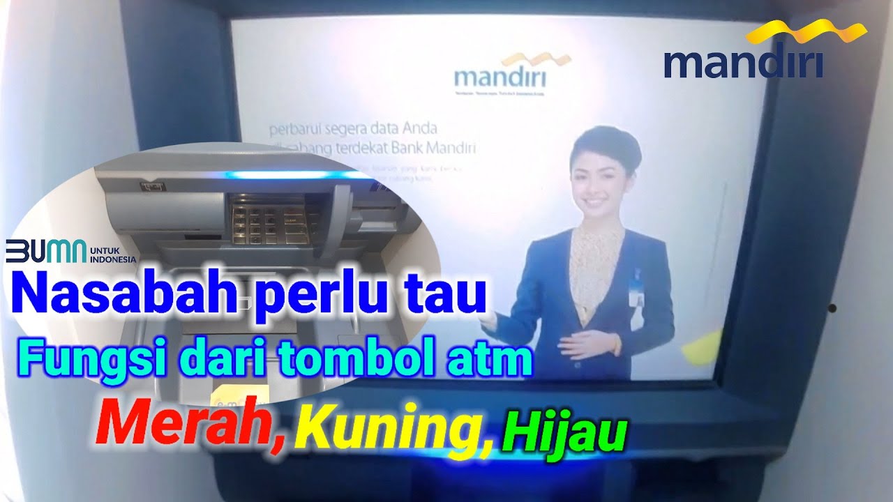 Fungsi dari tombol yang ada di atm || Cara menggunakan atm bagi pemula