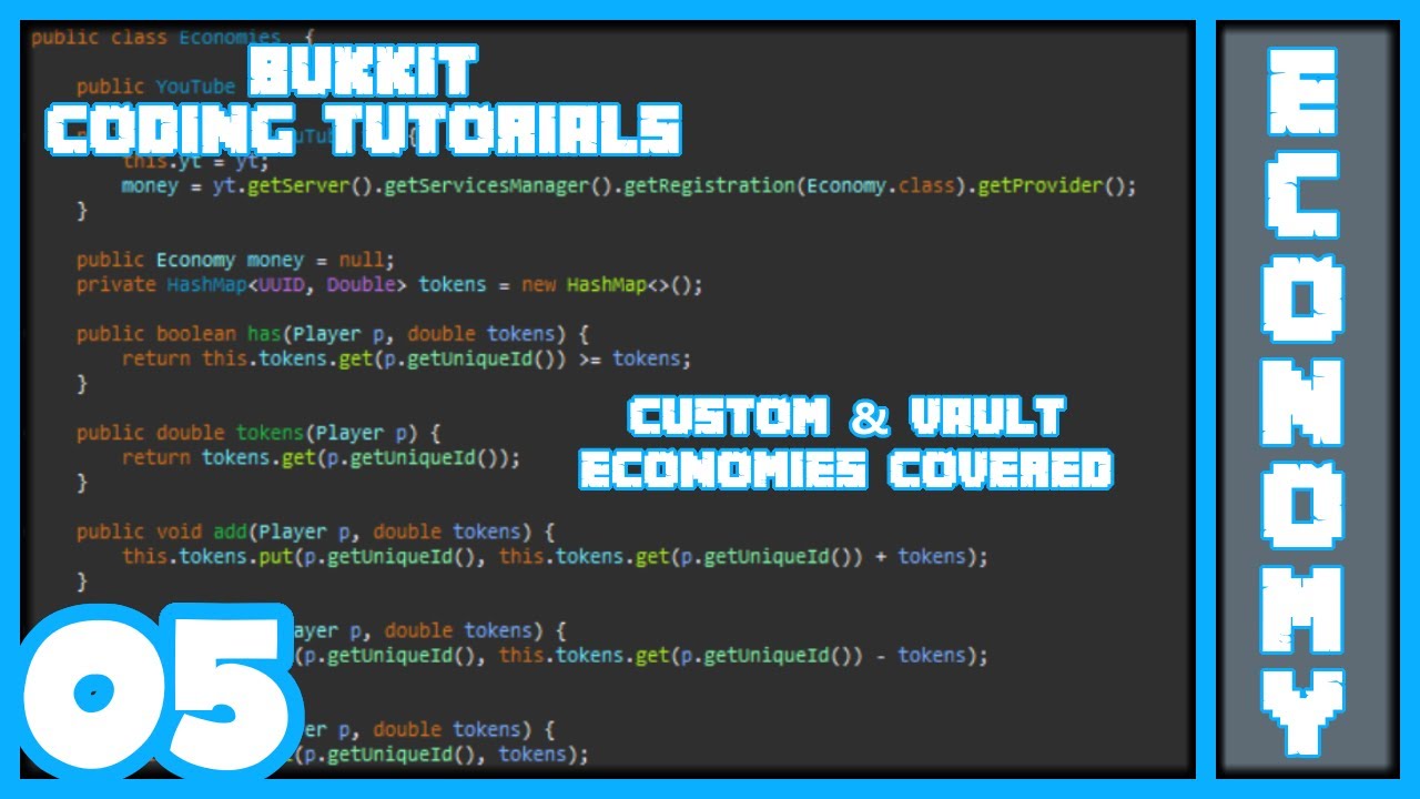 Bukkit Coding 05 | Economy (Vault & Custom)