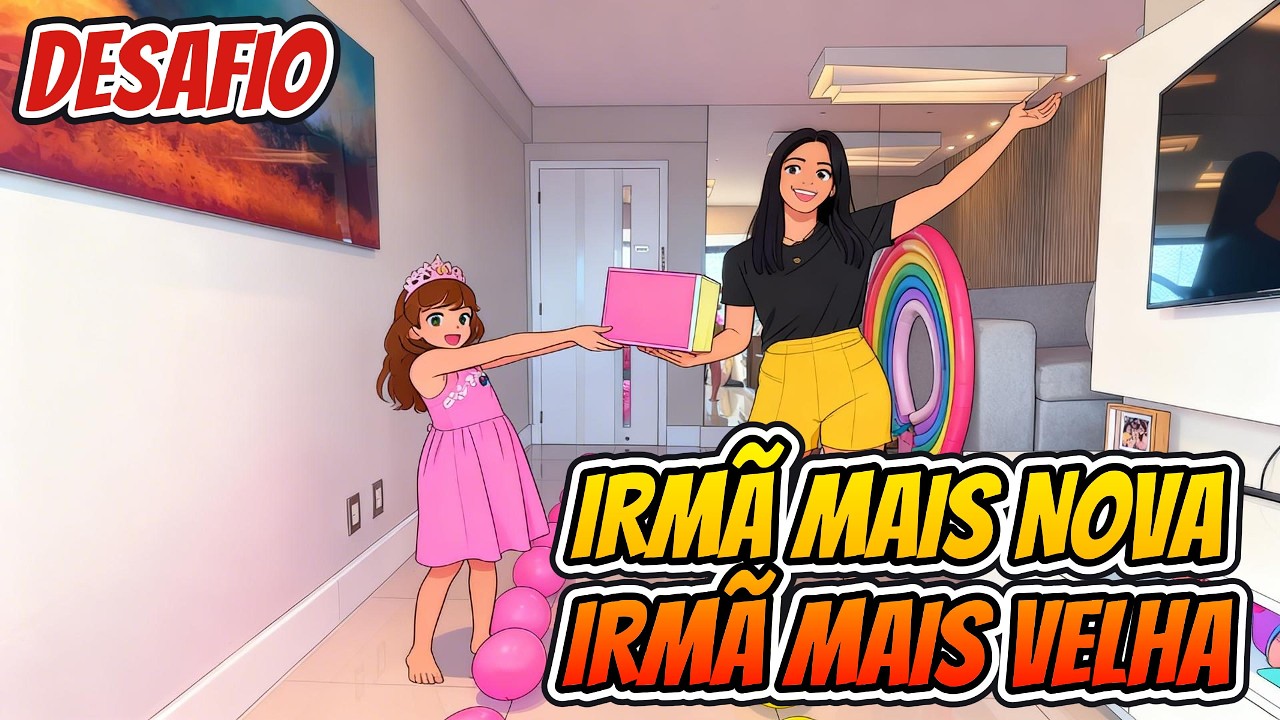 IRMÃ MAIS NOVA vs IRMÃ MAIS VELHA 🎈 DESAFIO DO DADO