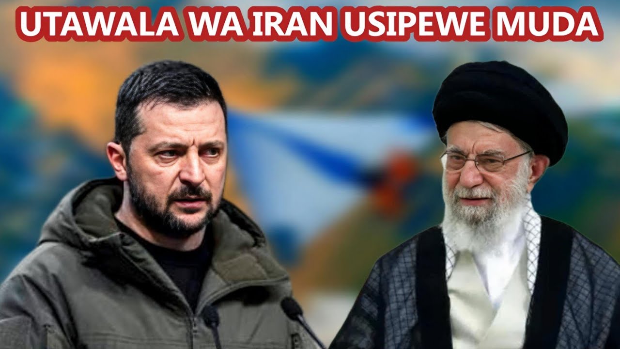 ZELENSKY ATAKA UTAWALA KHAMENEI UONDOKE MADARAKANI BAADA YA KUISAIDIA URUSI DRONE ZA SHAHED