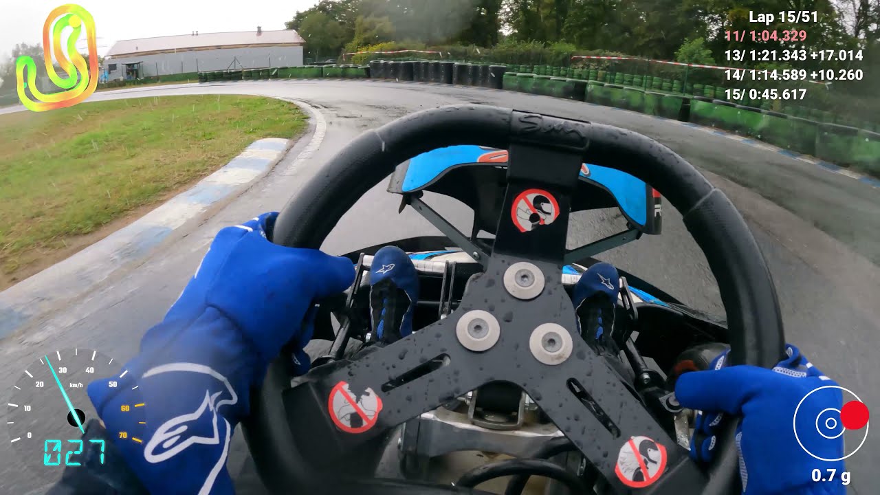 Walldorf - Leihkart im Regen