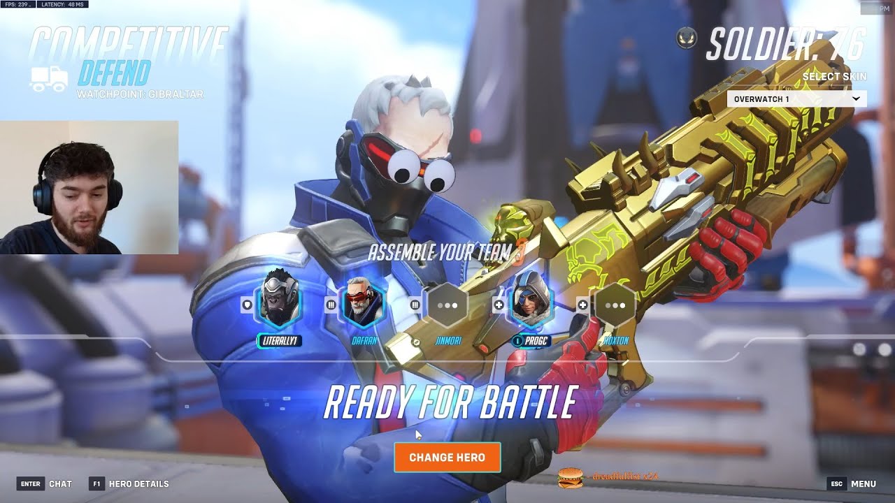 18K DMG! DAFRAN INSANE SOLDIER 76 OVERWATCH 2 SEASON 15 GAMEPLAY