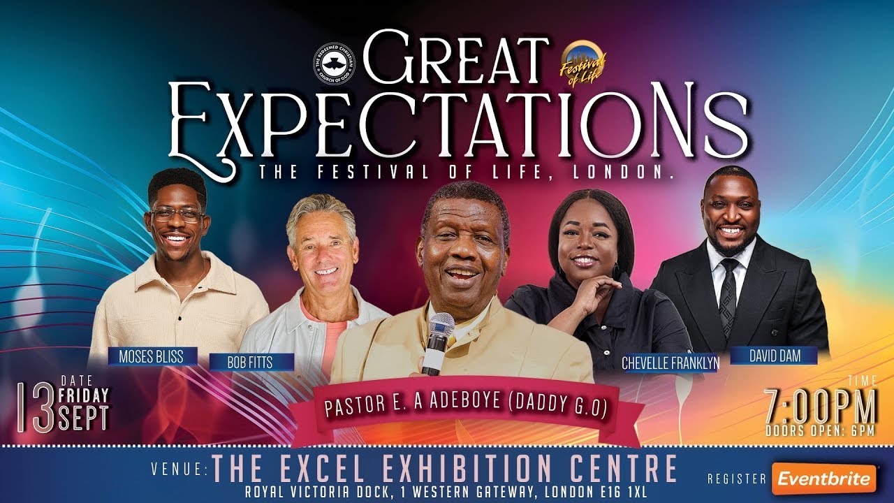FESTIVAL OF LIFE UK (FoL) GREAT EXPECTATION || FRIDAY 13th SEPTEMBER 2024 || PASTOR E.A. ADEBOYE