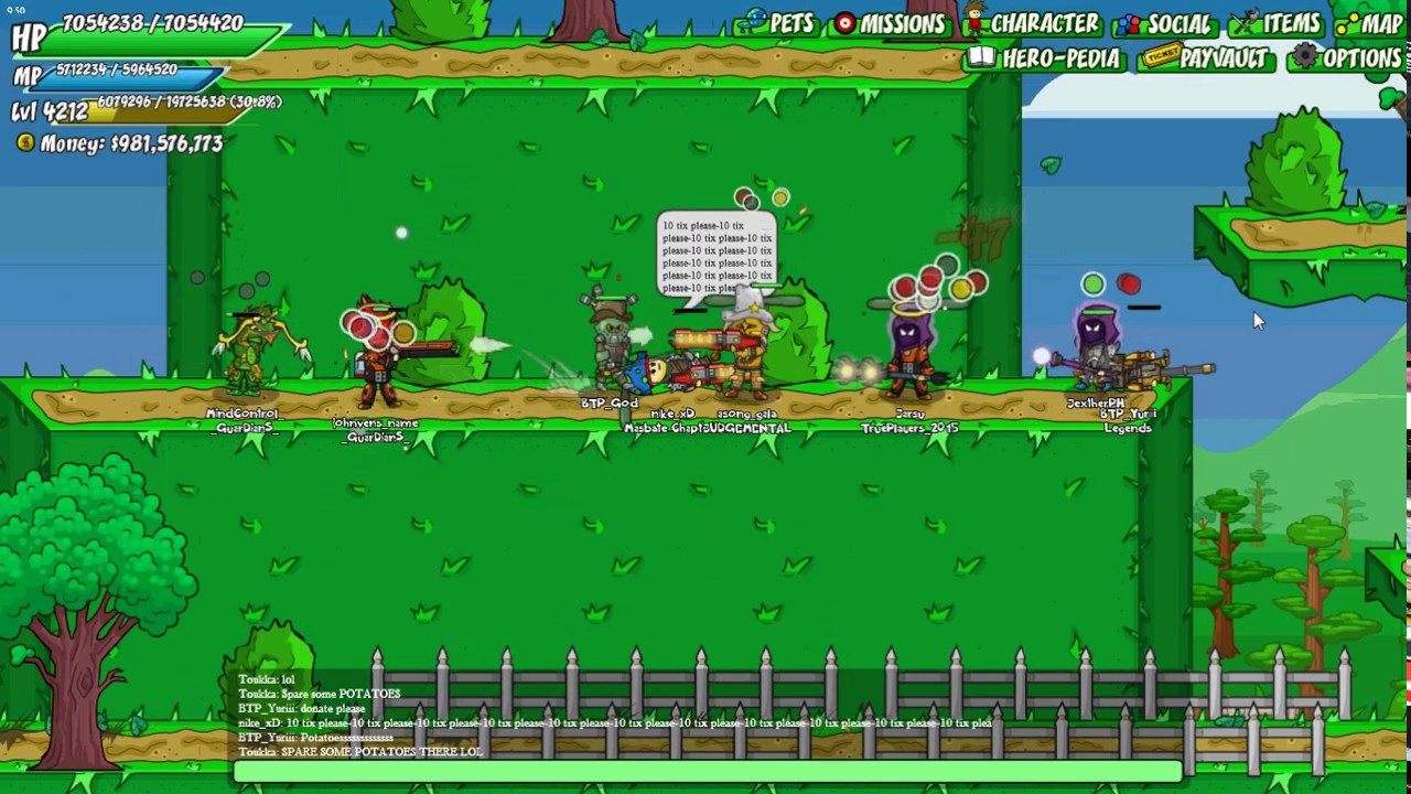 Giving TICKETS for FREE to random players @gvg.. :D  [Jarsu plays Helmet Heroes]