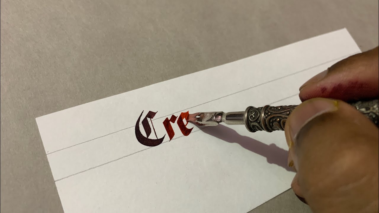 How to write with Calligraphy Pen | Tutorial | Feather Pen