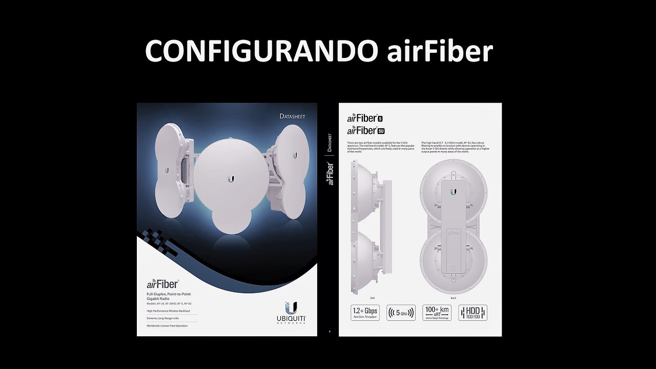 TELECOM - CONFIGURANDO LINK UBIQUIT AIRFIBER AF-5U
