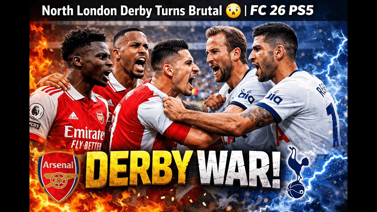 North London Derby Turns Brutal 😱 | FC 26 PS5 Arsenal vs Tottenham