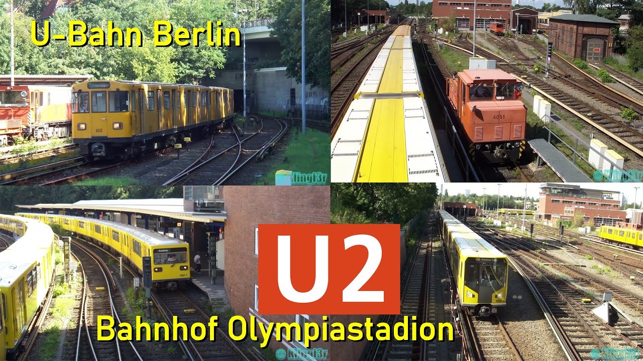 U-Bahn Berlin - der Bahnhof Olympiastadion U2 U12 2011-2023