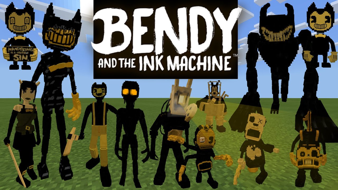 Minecraft Bendy and the ink machine Add-on V3 All ink monsters