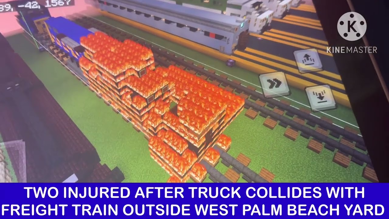 Truck, Freight Train Collide Outside West Palm Beach Yard In Florida 