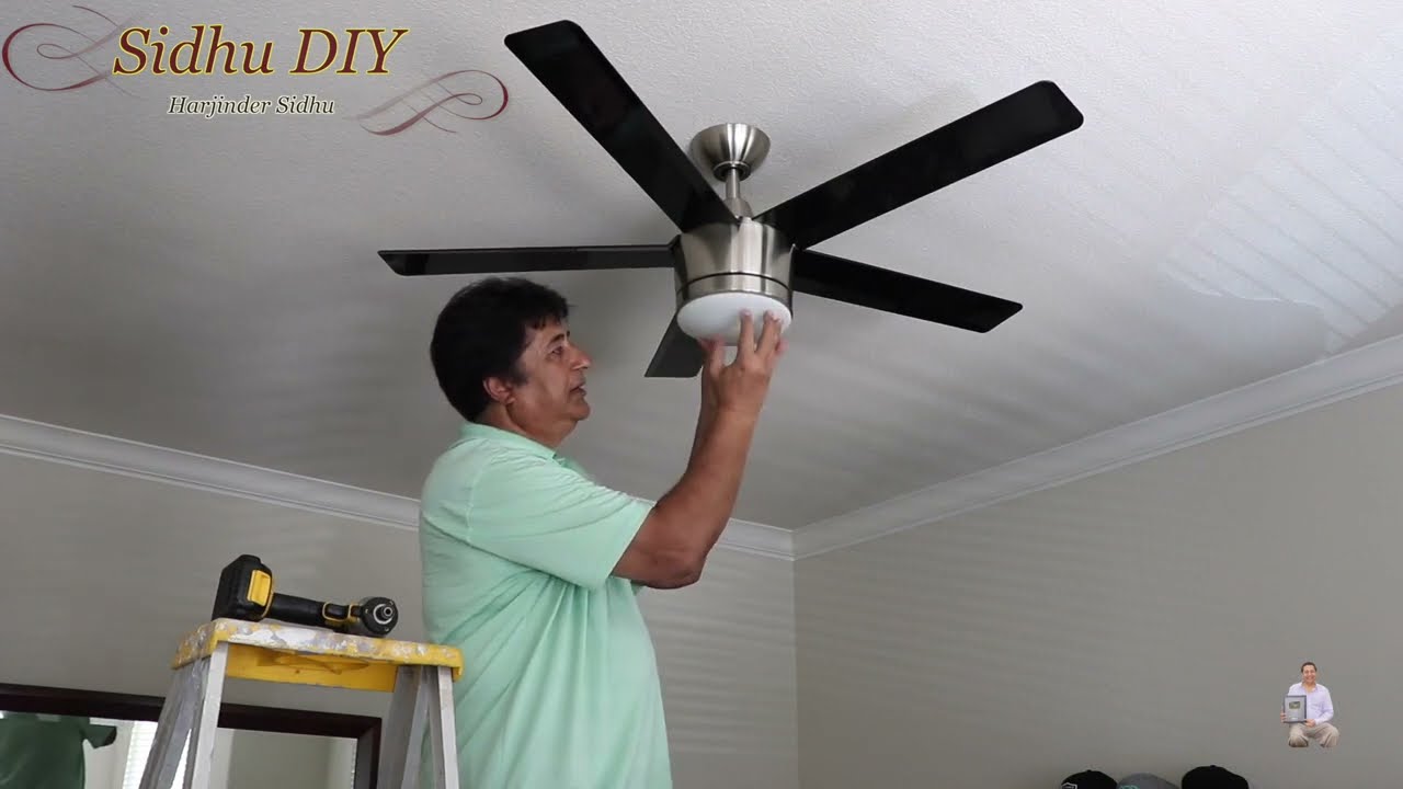 How To Install a 52-inch Ceiling Fan | How To Install a Ceiling Fan With Remote Control