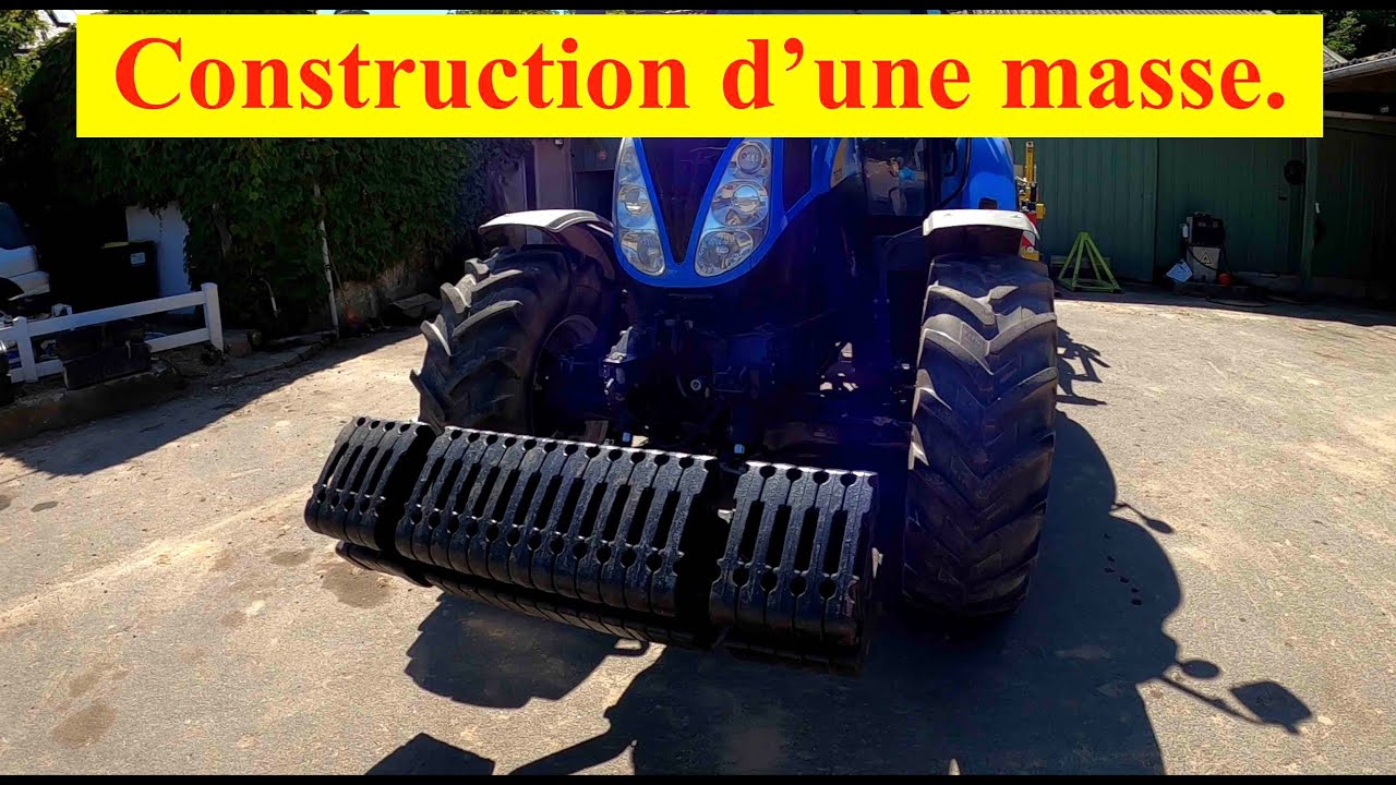 Construction d'une masse avant.(agriculture)
