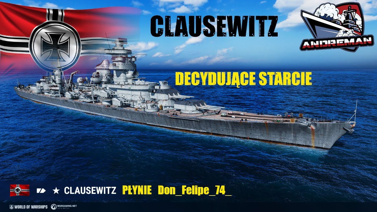 Clausewitz Niemiecki super krążownik Decydujące starcie World of warships (wows)