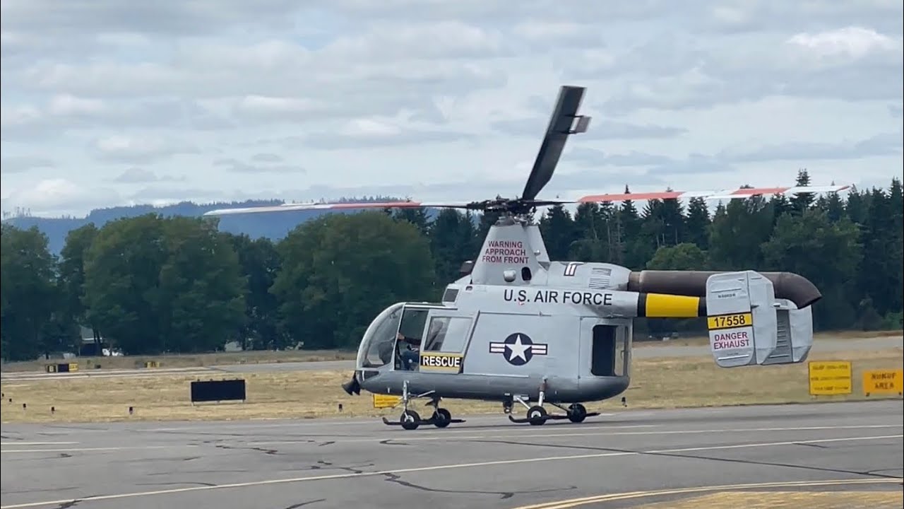Last Known One Flying in the World | Kaman HH-43 Huskie Helicopter | Aircraft Firefighting & Rescue