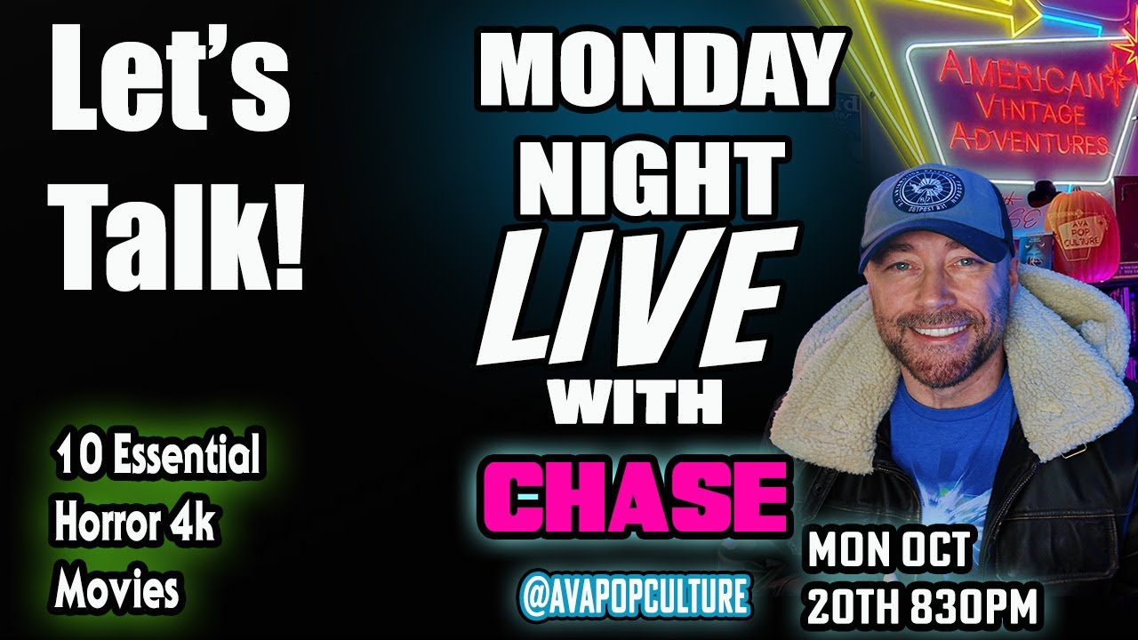 Spooky Season Monday Night LIVE with Chase! 10 Essential 4k Horror Movies