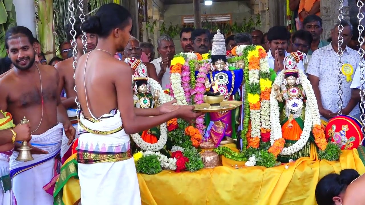 கோவில்பட்டி   நாலாட்டின்புத்தூர்ஸ்ரீ கரியமால்பெருமாள்  ஆலயத்தில் திருக்கல்யாண வைபவம்சுவாமிகருடசேவை த